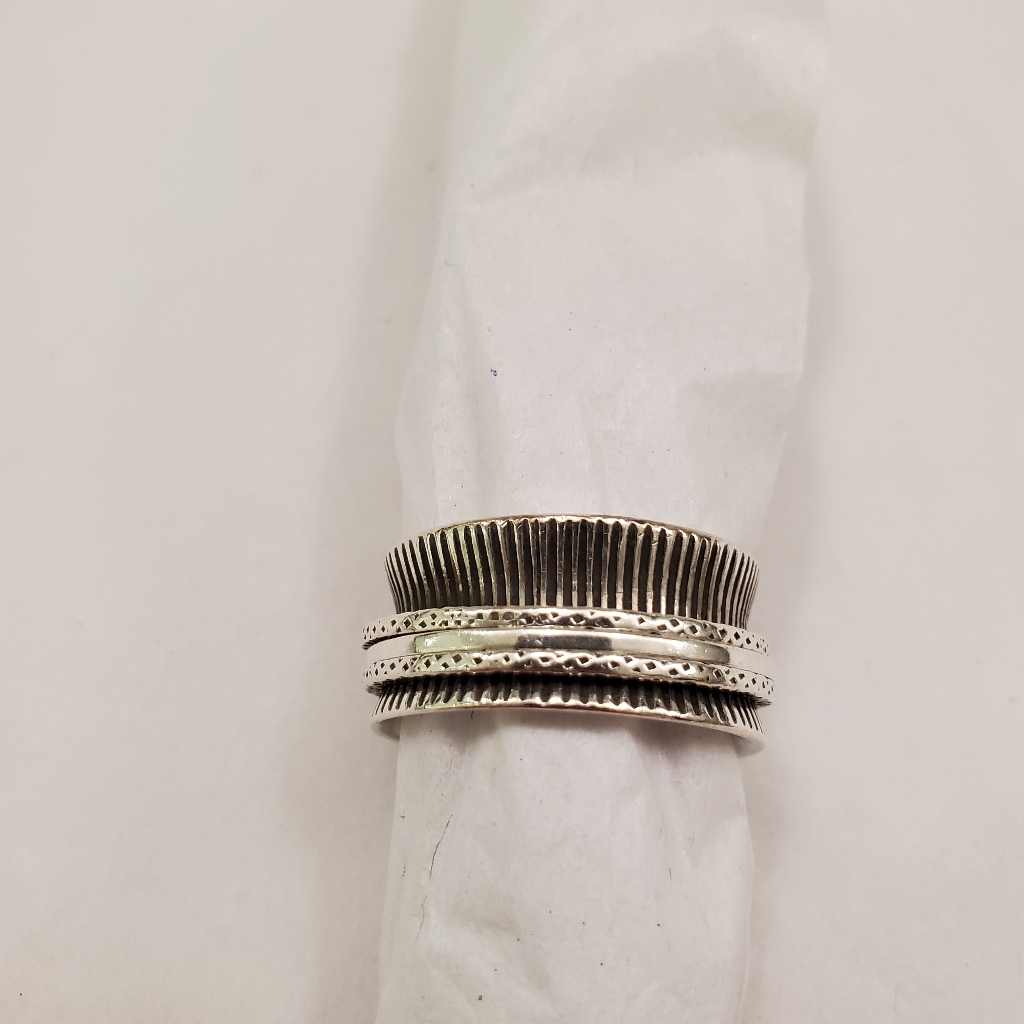 Multiple Layers Ring, Sterling Silver